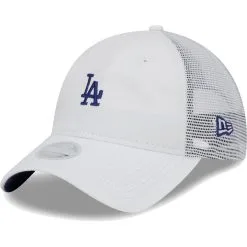 Women's Los Angeles Dodgers New Era White Mini 9TWENTY Adjustable Hat
