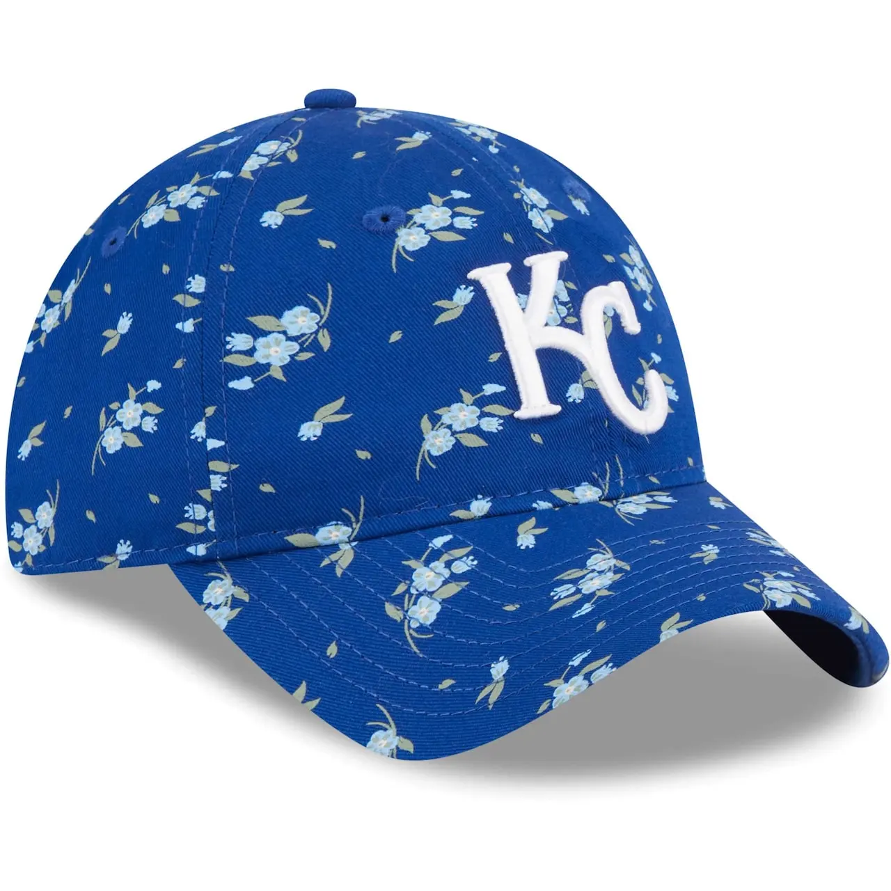 Youth Kansas City Royals New Era Royal Bloom 9TWENTY Adjustable Hat 5 Youth Kansas City Royals New Era Royal Bloom 9TWENTY Adjustable Hat - Image 3